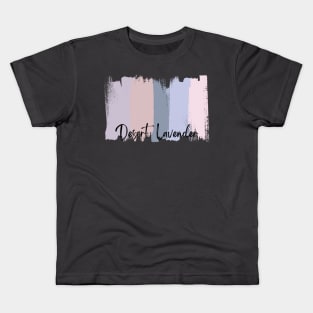 Desert Lavender Color Palette Brush Stroke T-Shirt Kids T-Shirt